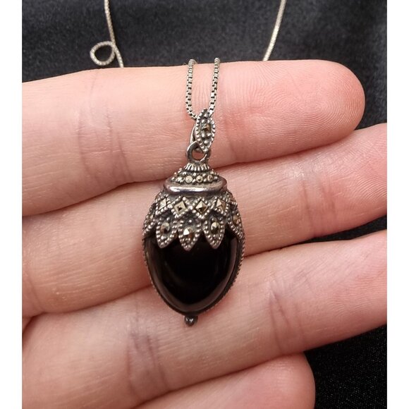 Rare Find Vintage Reversible Sterling Silver 925 Necklace With Double-Sided - Picture 6 of 7